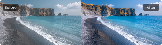 AI Corrects Landscape Color