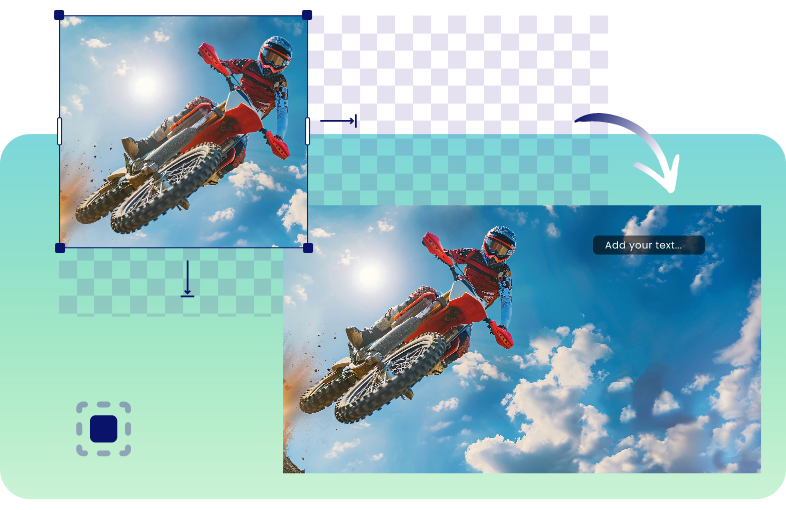 AI Image Extender for Graphic Design
