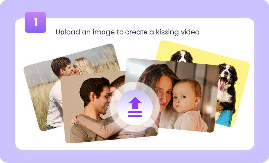 Upload Images to Generate AI Kissing Video