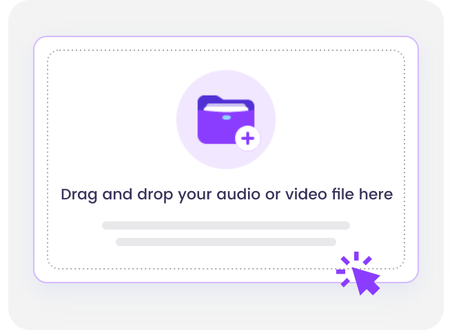 Transcribe Audio to Text with Vidnoz Step 1