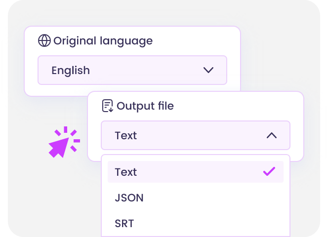 Transcribe Audio to Text with Vidnoz Step 2
