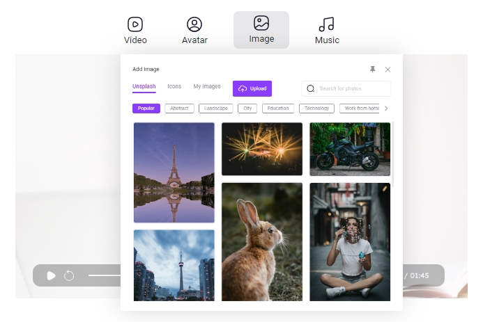 AI Video Generator’s Free & Huge Media Assets